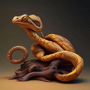 3D модель Dendrelaphis tristis (STL)